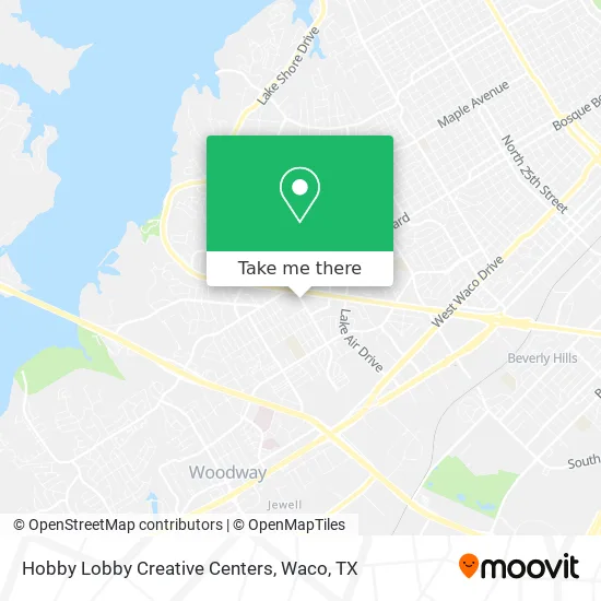 Hobby Lobby Creative Centers map