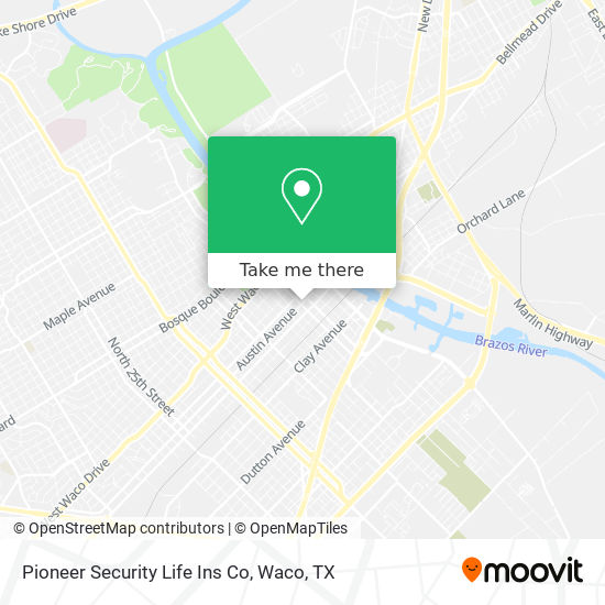 Pioneer Security Life Ins Co map