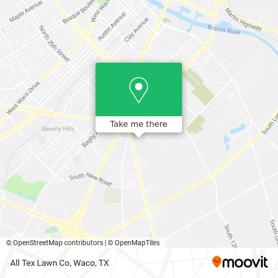 All Tex Lawn Co map