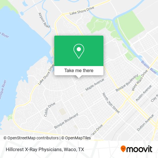Mapa de Hillcrest X-Ray Physicians