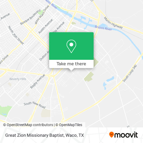 Great Zion Missionary Baptist map