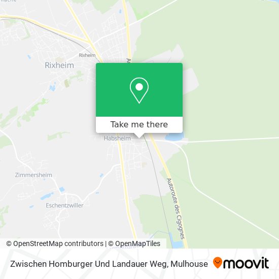 Zwischen Homburger Und Landauer Weg map