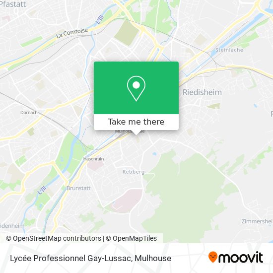 Mapa Lycée Professionnel Gay-Lussac