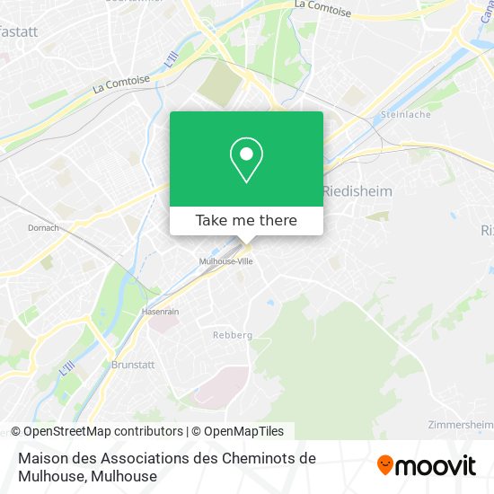 Maison des Associations des Cheminots de Mulhouse map