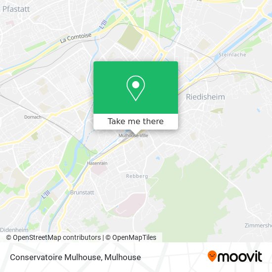 Conservatoire Mulhouse map