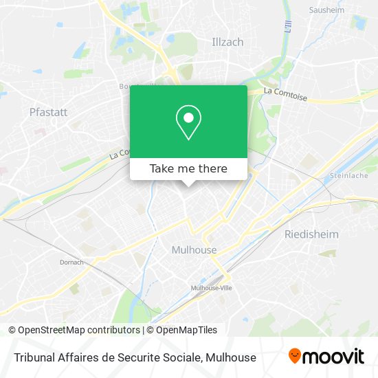 Tribunal Affaires de Securite Sociale map