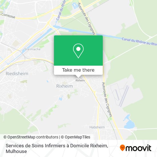 Services de Soins Infirmiers à Domicile Rixheim map