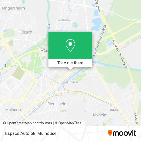 Espace Auto 68 map