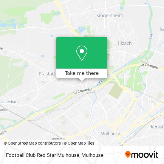 Football Club Red Star Mulhouse map