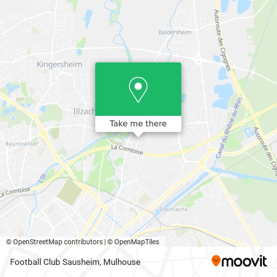Football Club Sausheim map