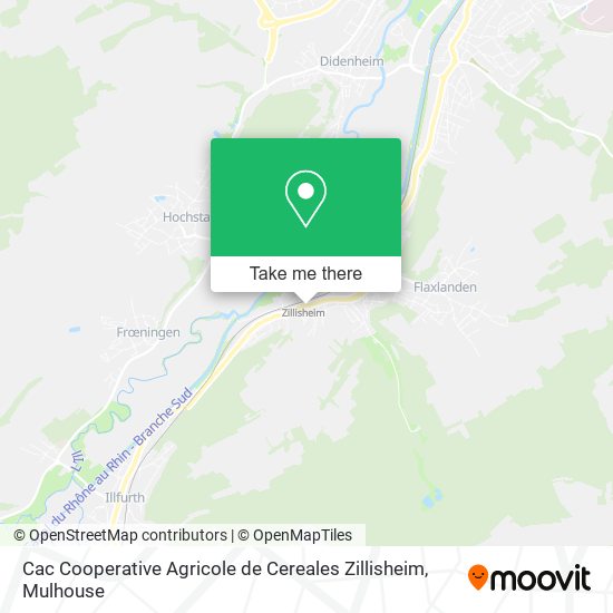 Cac Cooperative Agricole de Cereales Zillisheim map