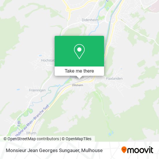 Mapa Monsieur Jean Georges Sungauer