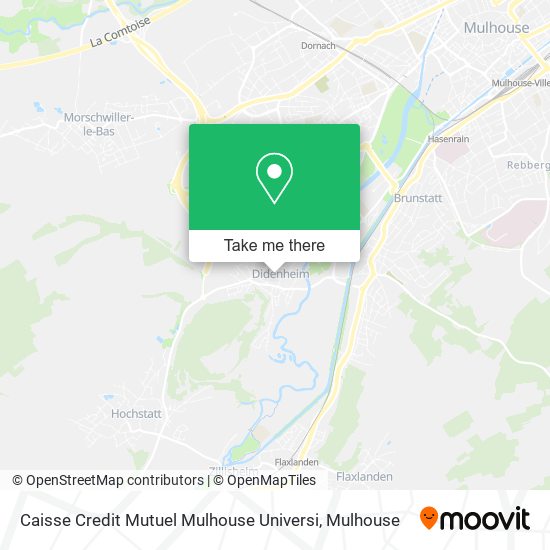 Caisse Credit Mutuel Mulhouse Universi map