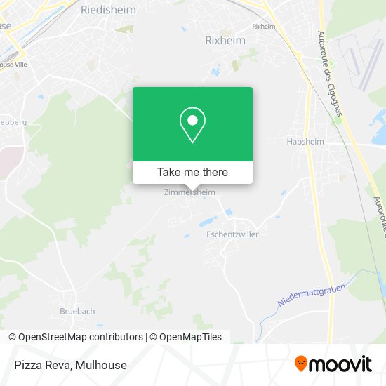 Pizza Reva map