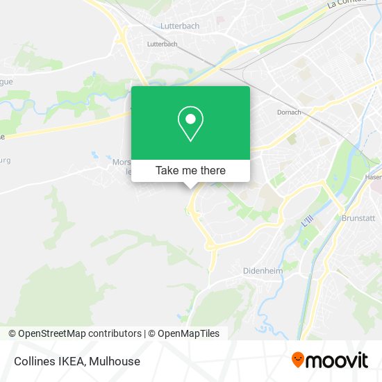 Collines IKEA map
