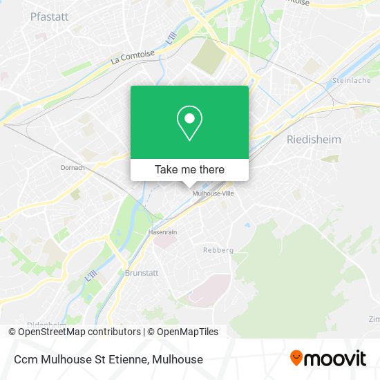 Ccm Mulhouse St Etienne map