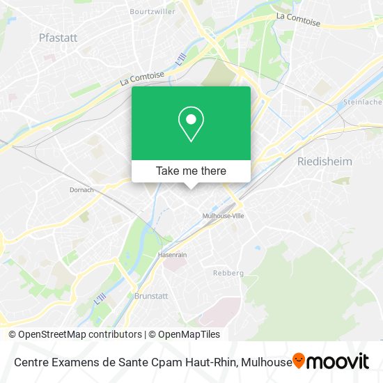 Mapa Centre Examens de Sante Cpam Haut-Rhin