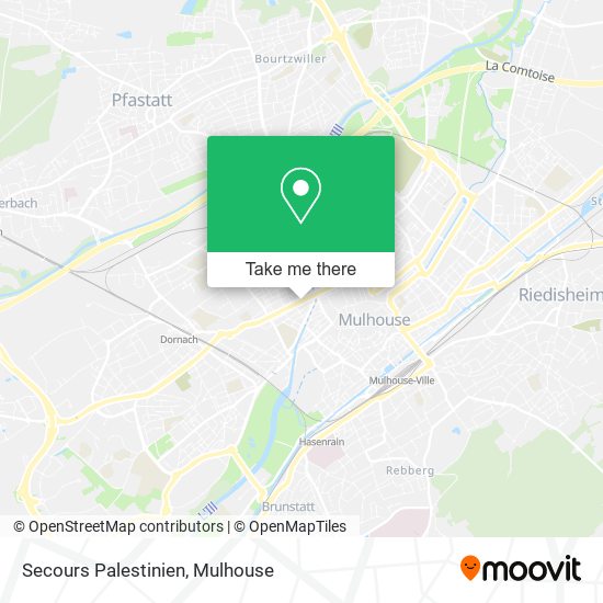 Secours Palestinien map