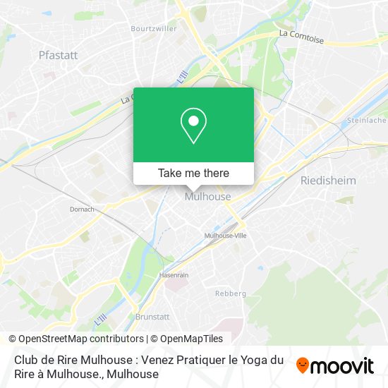 Club de Rire Mulhouse : Venez Pratiquer le Yoga du Rire à Mulhouse. map