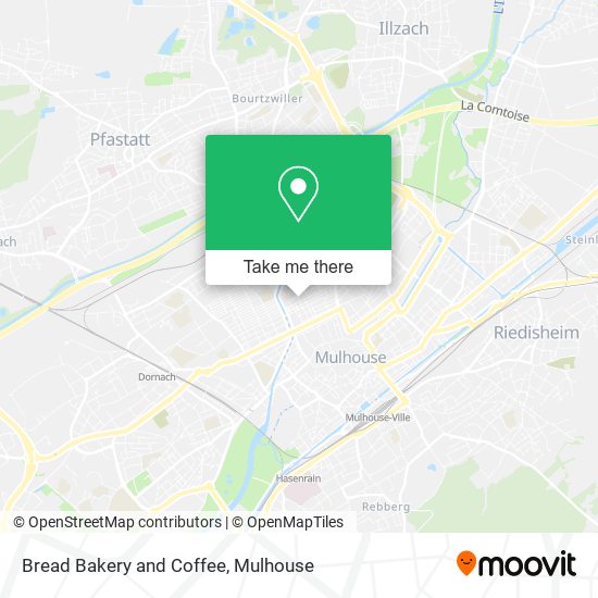 Bread Bakery and Coffee map