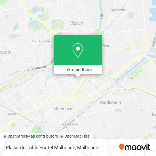 Mapa Plaisir de Table Ecotel Mulhouse