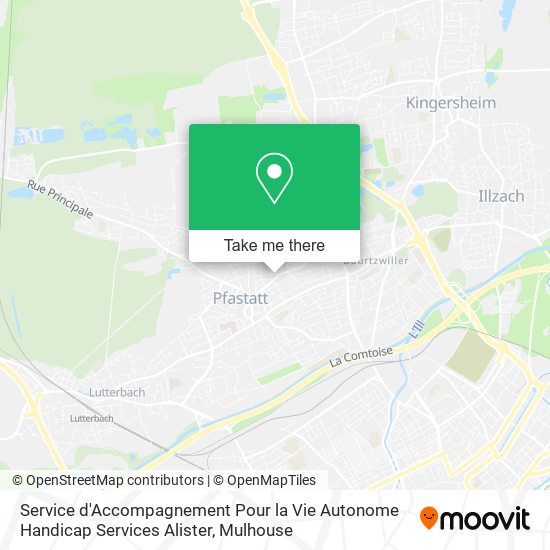 Service d'Accompagnement Pour la Vie Autonome Handicap Services Alister map