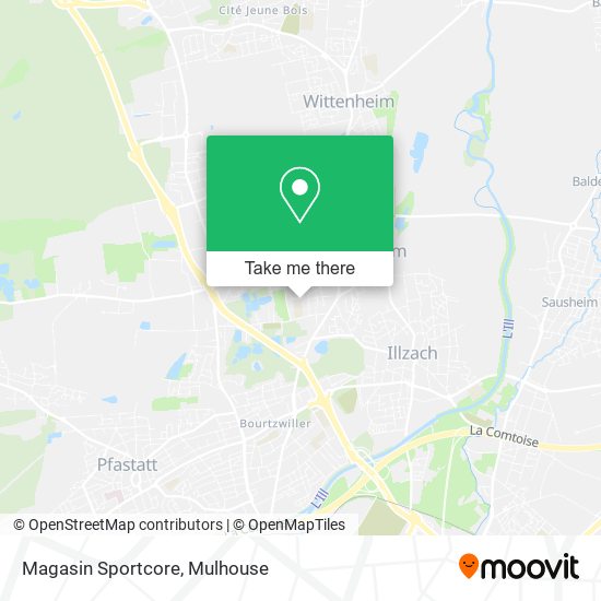 Magasin Sportcore map