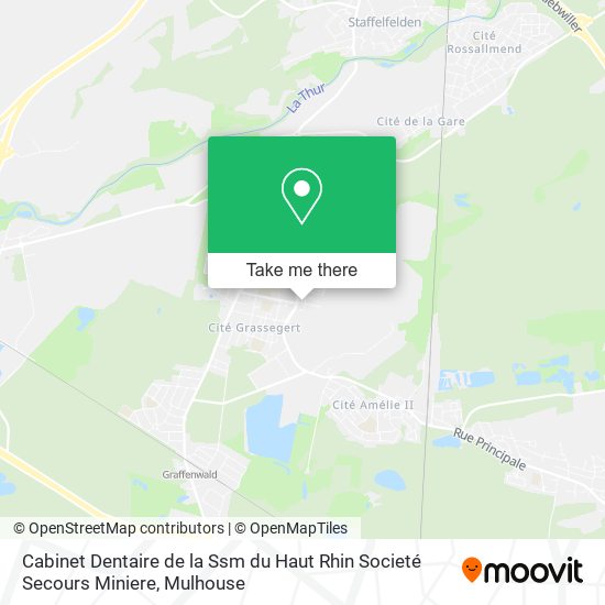 Cabinet Dentaire de la Ssm du Haut Rhin Societé Secours Miniere map