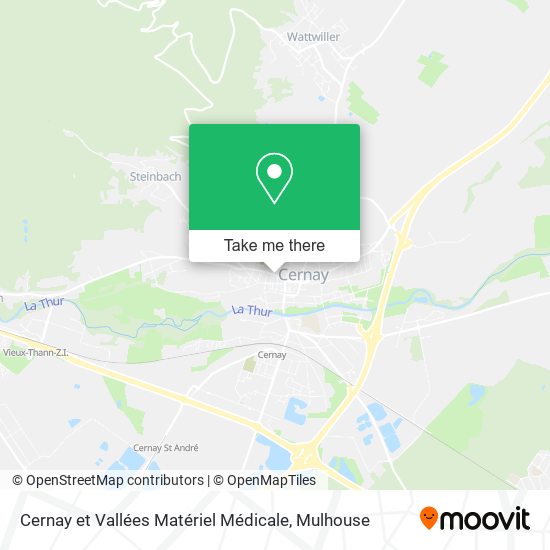 Mapa Cernay et Vallées Matériel Médicale