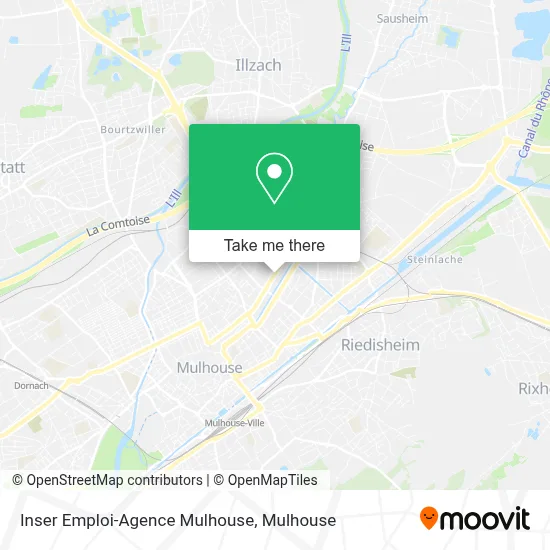 Inser Emploi-Agence Mulhouse map