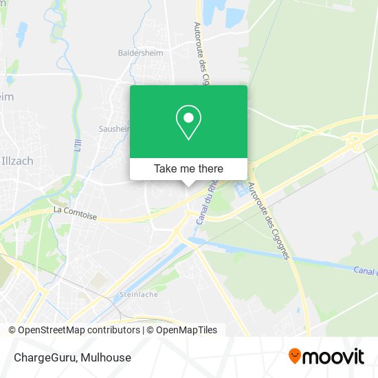 Mapa ChargeGuru