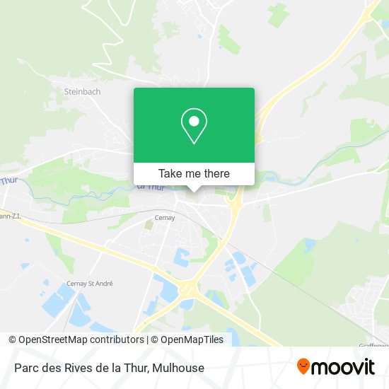Mapa Parc des Rives de la Thur