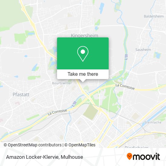 Mapa Amazon Locker-Klervie