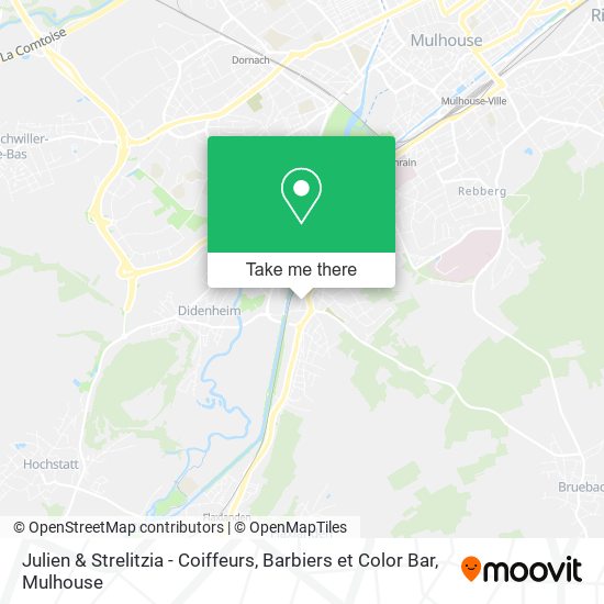 Mapa Julien & Strelitzia - Coiffeurs, Barbiers et Color Bar