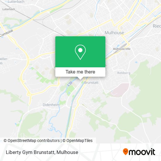 Liberty Gym Brunstatt map