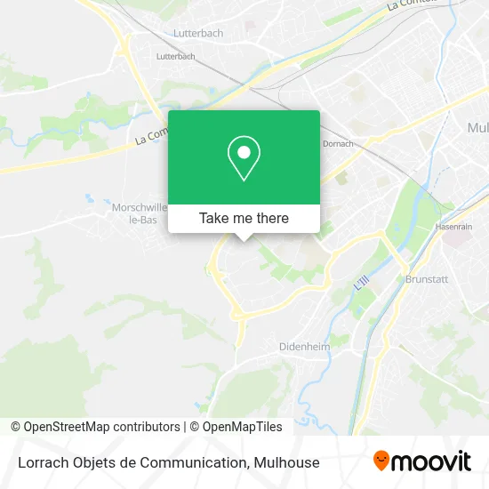 Lorrach Objets de Communication map