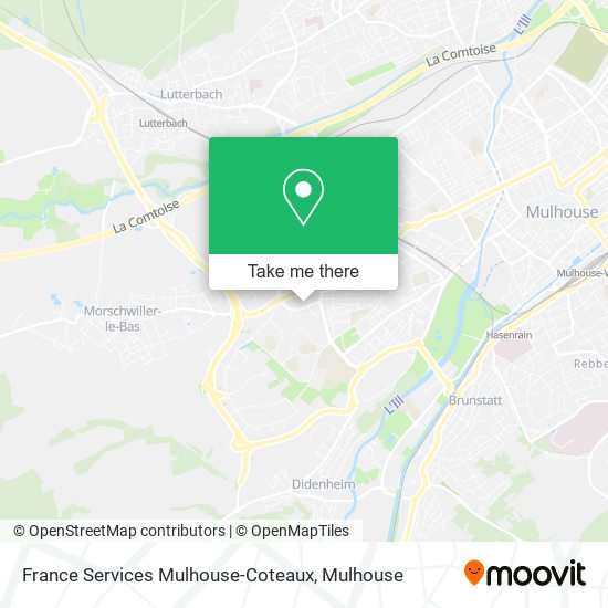 France Services Mulhouse-Coteaux map