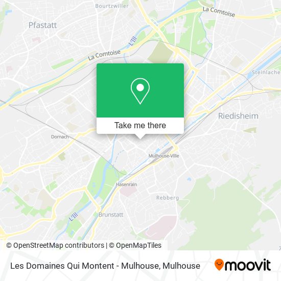 Les Domaines Qui Montent - Mulhouse map