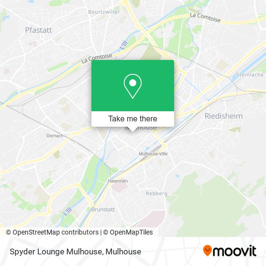 Mapa Spyder Lounge Mulhouse
