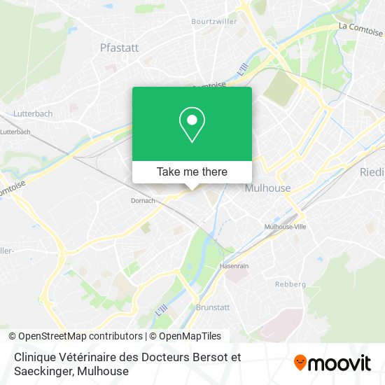 Clinique Vétérinaire des Docteurs Bersot et Saeckinger map