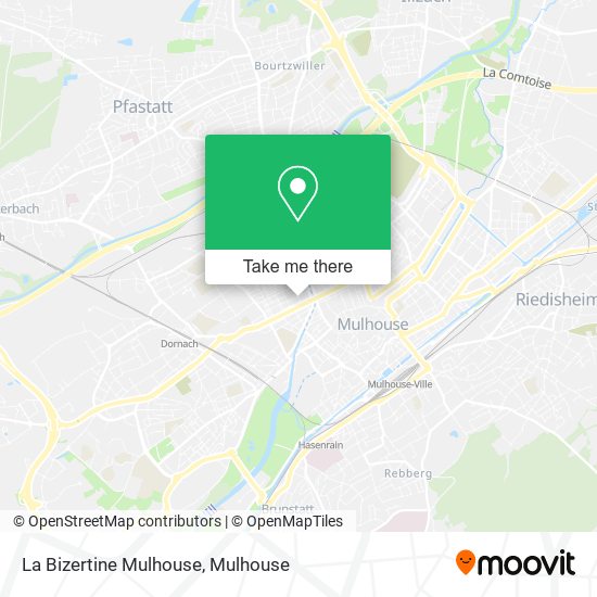 Mapa La Bizertine Mulhouse