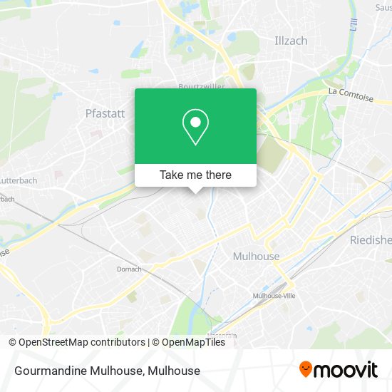 Gourmandine Mulhouse map