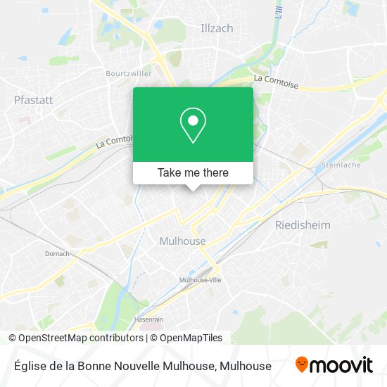 Mapa Église de la Bonne Nouvelle Mulhouse