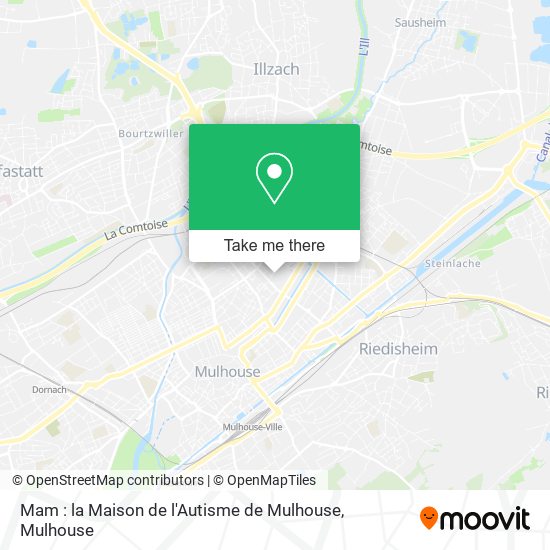 Mam : la Maison de l'Autisme de Mulhouse map