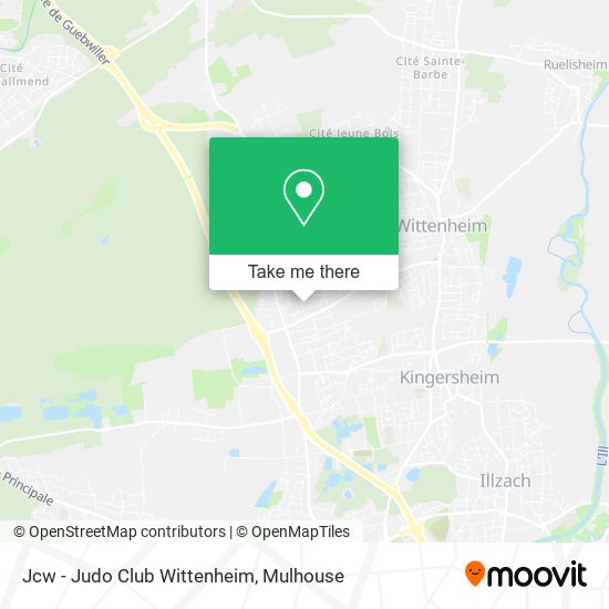 Mapa Jcw - Judo Club Wittenheim