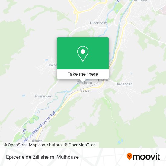 Epicerie de Zillisheim map
