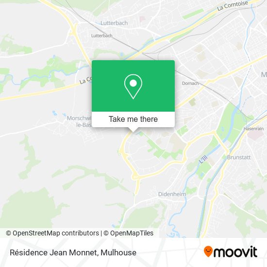 Résidence Jean Monnet map