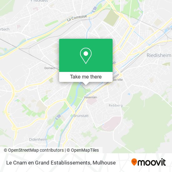 Le Cnam en Grand Establissements map