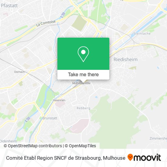 Comité Etabl Region SNCF de Strasbourg map