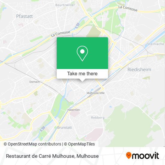 Mapa Restaurant de Carré Mulhouse